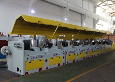China Straight Line Medium Wire Drawing Machine , 4 - 6.5 Mm Aluminium Wire Drawing Machine supplier