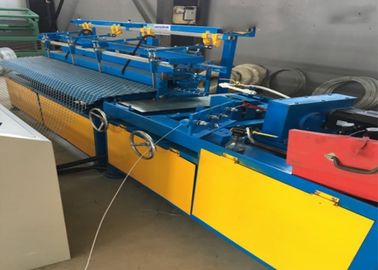 China Garden Chain Link Fence Making Machine , Adjustable Speed Wire Mesh Weaving Machine  supplier