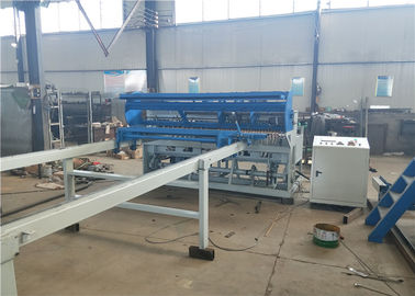 Full Automatic Fence Panel Making Machine , Double Wire Fence  Welded Wire Mesh Machine supplier