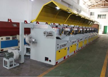 Straight Line Medium Wire Drawing Machine , 4 - 6.5 Mm Aluminium Wire Drawing Machine supplier