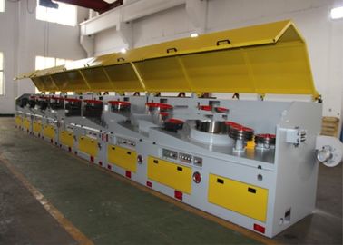 Straight Line Medium Wire Drawing Machine , 4 - 6.5 Mm Aluminium Wire Drawing Machine supplier