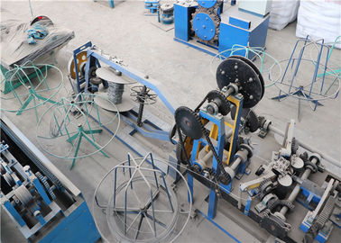 Fully Automatic Barbed Wire Machine , Double Twist Barb Wire Fencing Equipment supplier