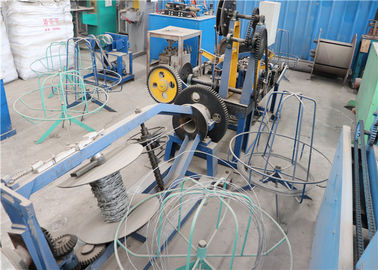 Fully Automatic Barbed Wire Machine , Double Twist Barb Wire Fencing Equipment supplier