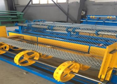 Garden Chain Link Fence Making Machine , Adjustable Speed Wire Mesh Weaving Machine  supplier