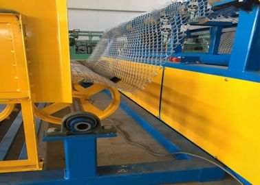 Garden Chain Link Fence Making Machine , Adjustable Speed Wire Mesh Weaving Machine  supplier