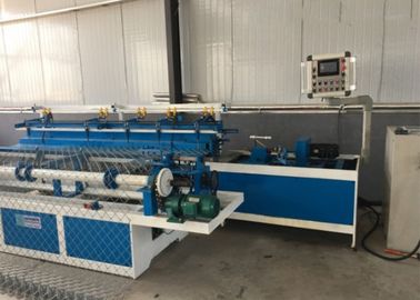 Custom Diamond Mesh Fencing Machine , Iron Net Making Machine Low Energy Consumption supplier