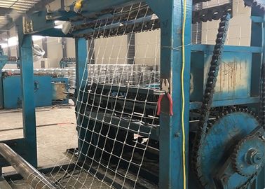 Hinge Joint Knot Weaving Grassland Fence Machine 3.5T 5.5kw Netting Width 1422mm supplier